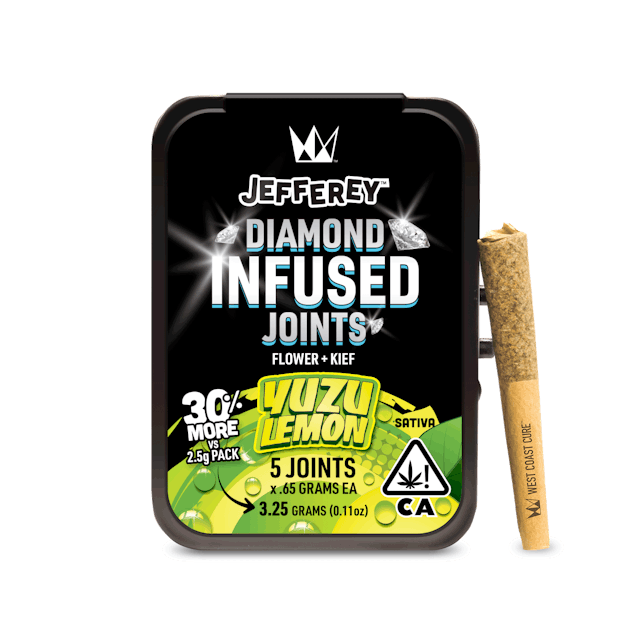 Photograph of product: Yuzu Lemon | .65g x 5 | Jefferey Infused Joint