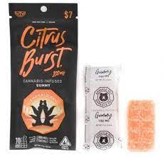 Photograph of product: Citrus Burst 100mg Single Gummy - Single Gummy