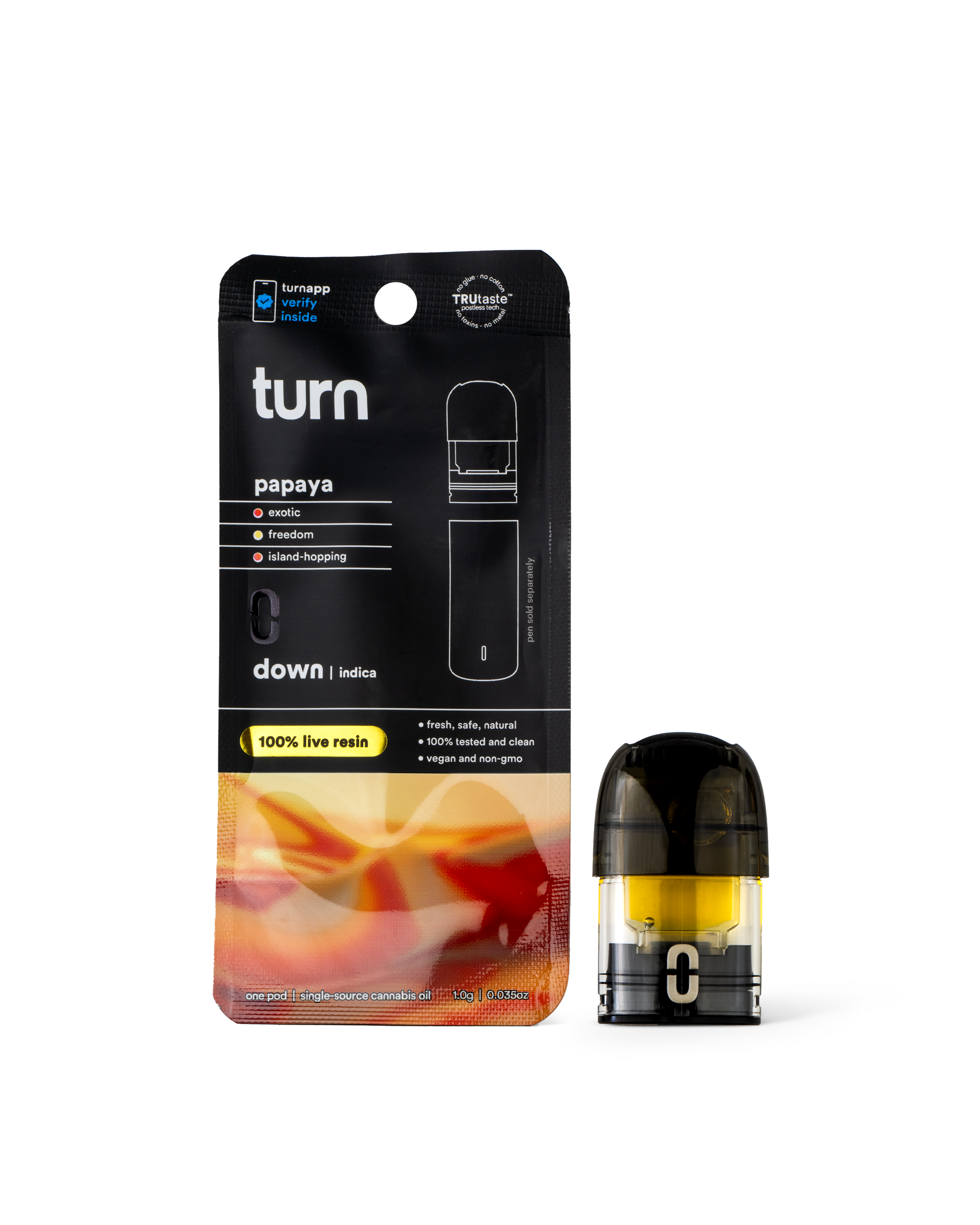 Photograph of Product: Live Resin PAPAYA Down | 1 g Pod