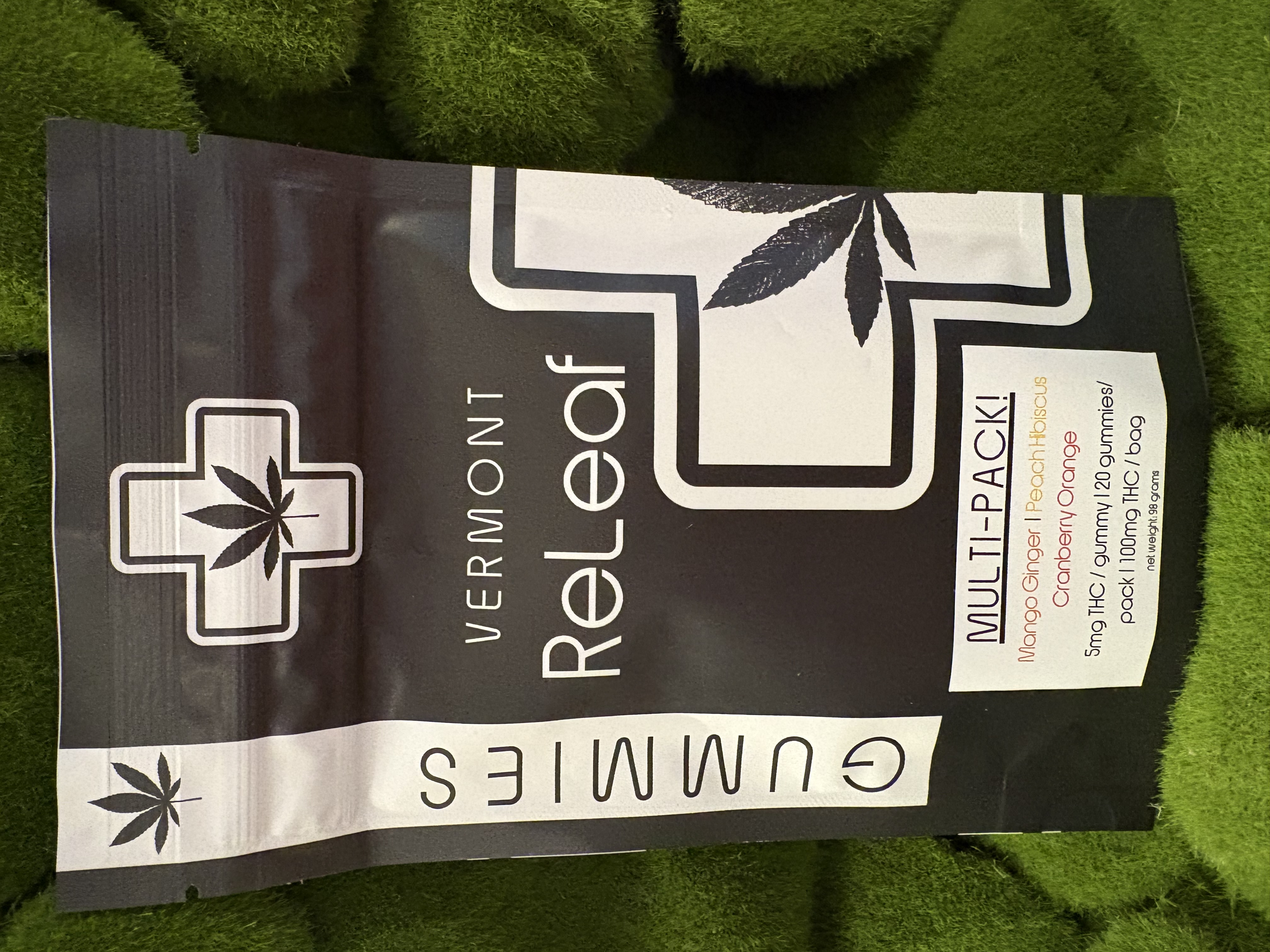 Photograph of product: 100mg Edible Pack | Gummy Guide Mulitpack | Vermont ReLeaf