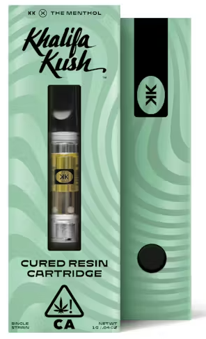 Photograph of product: Khalifa Kush: Khalifa MInt 1G Cured Resin Cartridge