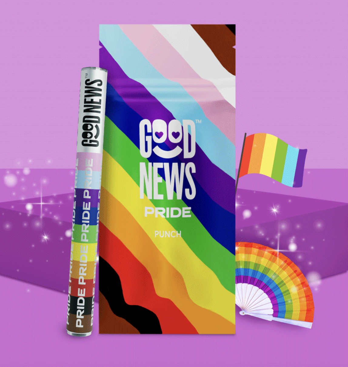 Photograph of product: GOOD NEWS PRIDE TROPICAL PUNCH DISPOSABLE