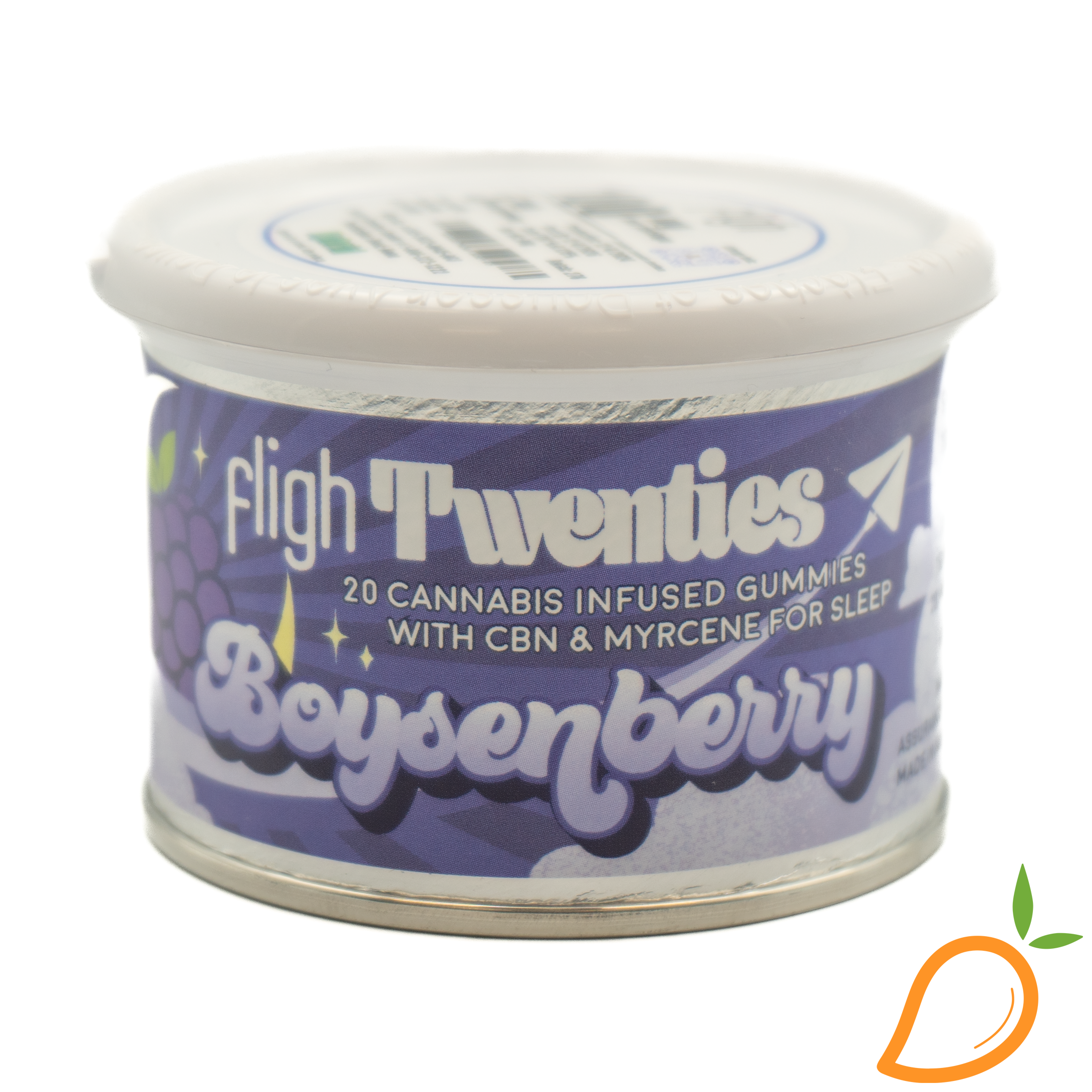 Photograph of product: 100mg Boysenberry 1:1 Gummies Fligh