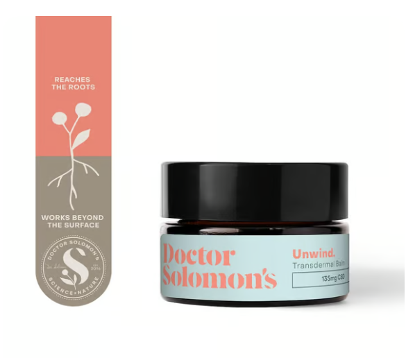 Photograph of product: Dr. Solomon's - Unwind CBD Rich Balm 3:1 CBD:TH-oui (180mg)