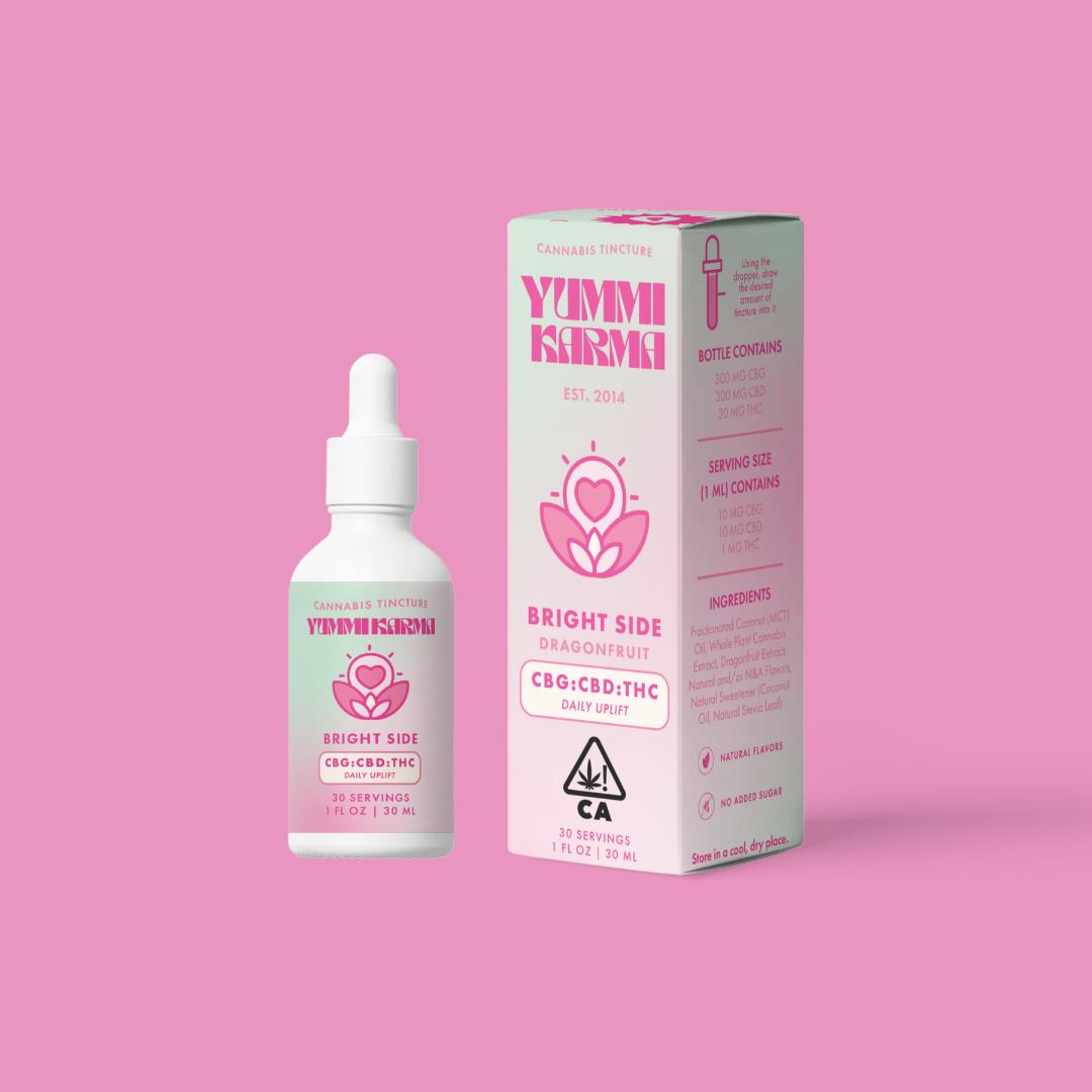 Photograph of Product: BRIGHT SIDE - DRAGONFRUIT - CBG:CBD:THC 300MG:300MG:30MG - 30ML