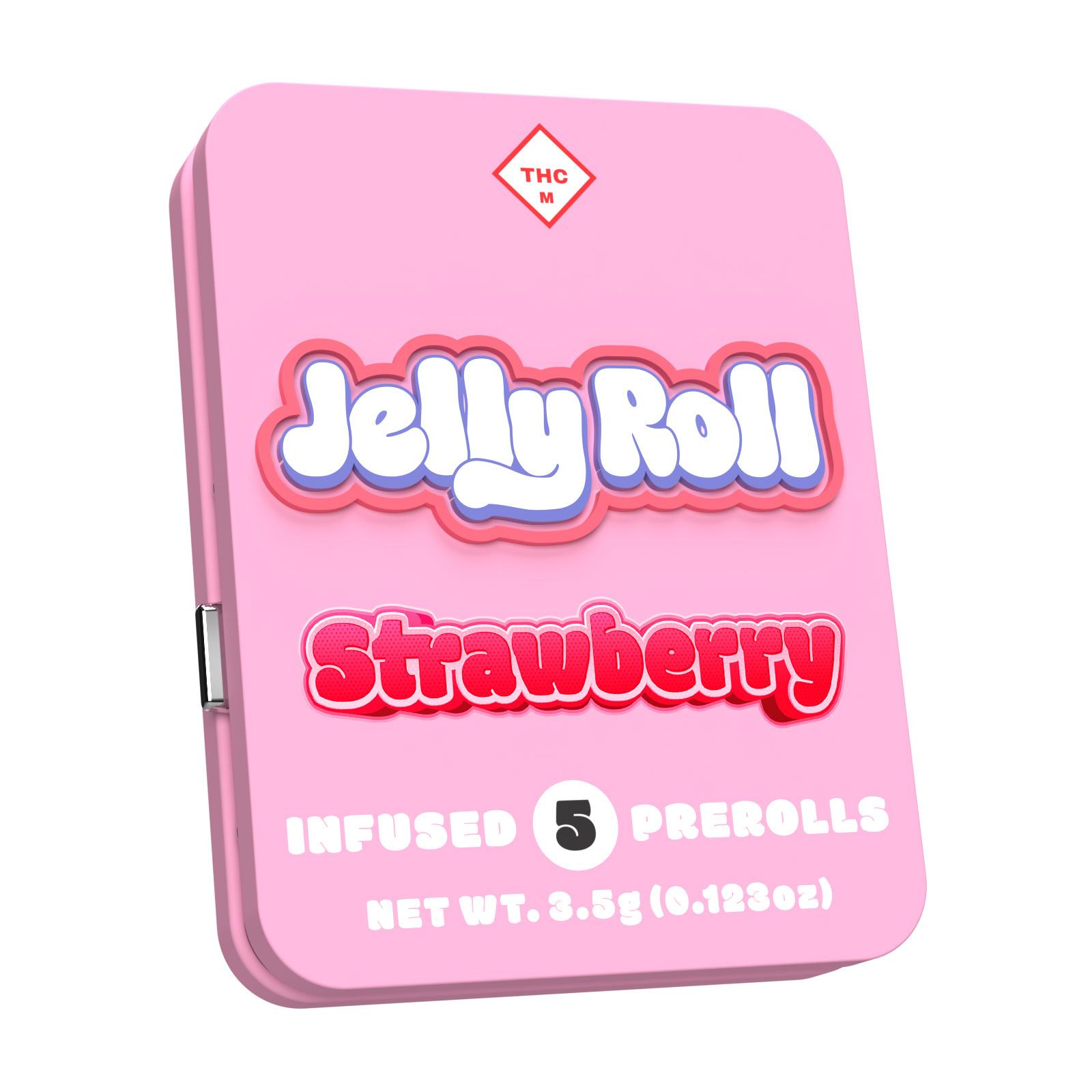 Photograph of product: Strawberry | 1.1g | Infused Pre-Roll | Jelly Roll