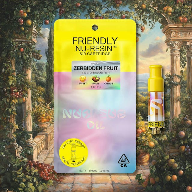Photograph of product: Zerbidden Fruit 1g Nu-Resin Cart - Cart