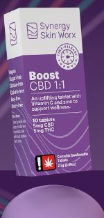 Photograph of product: Tablets | Boost | 1:1 CBD:TH-oui | 10 x 5mg