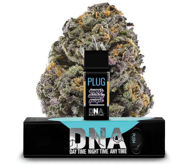 Photograph of product: Sugar Daddy Purple (I) 1g - PLUG DNA Pod - Retail