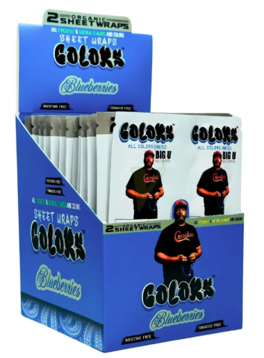 Photograph of product: Colors Organic Sheet Wraps - Blueberries