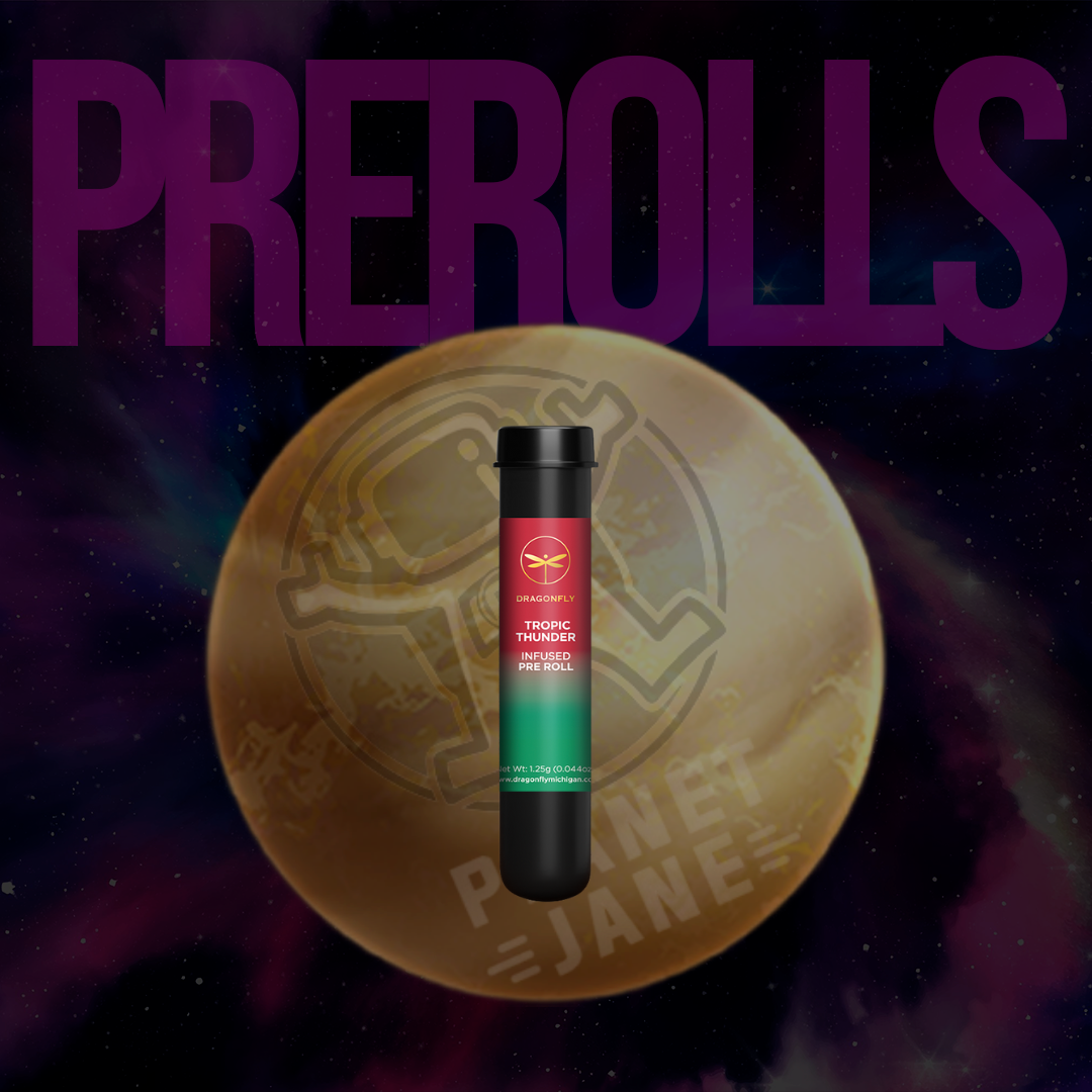 Photograph of product: Dragonfly - 1.25g Infused Preroll - Tropic Thunder