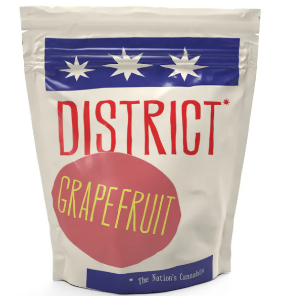 Photograph of product: District Oui'd: Lozenges Grapefruit 200MG Gummies (10x20mg)