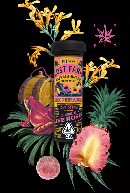 Photograph of product: PINK PINEAPPLE LIVE ROSIN GUMMIES O3