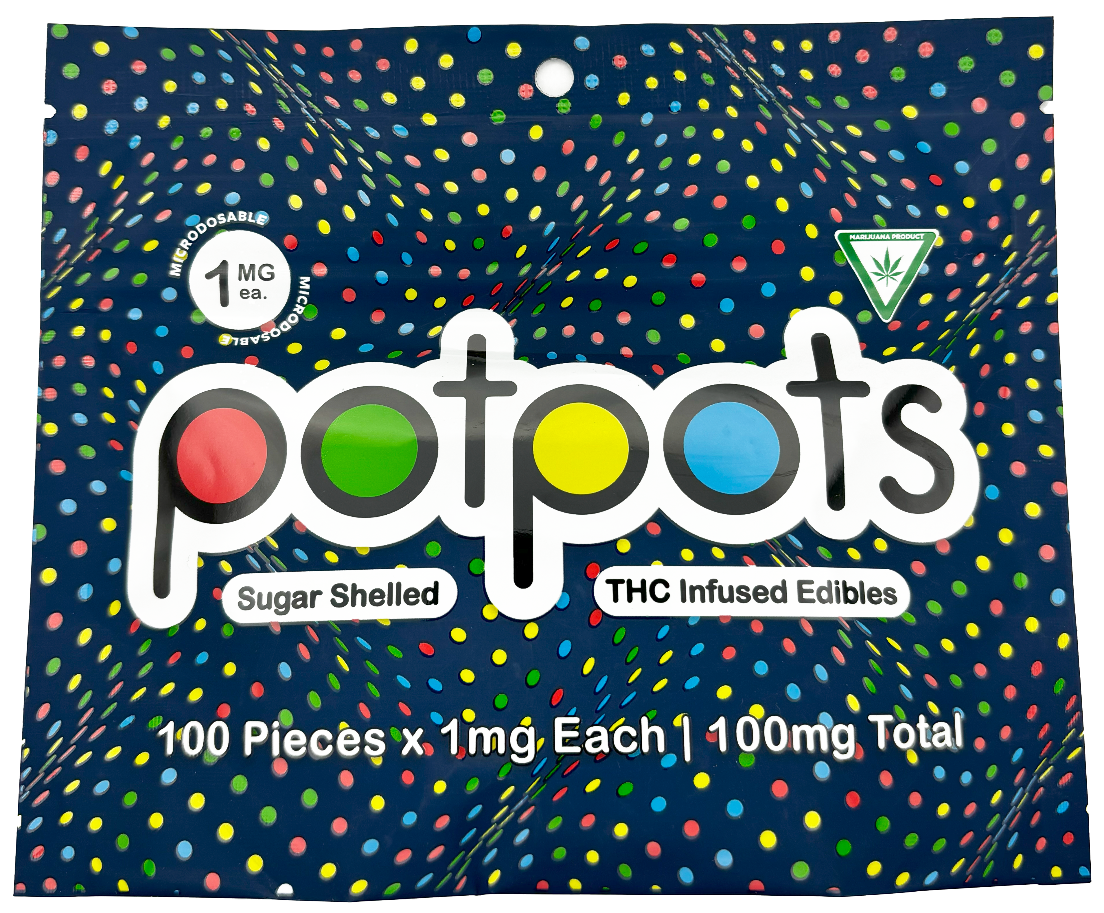 Photograph of product: Potpots | Dark Chocolate Potpots | Chocolate Edible | 100mg TH-oui