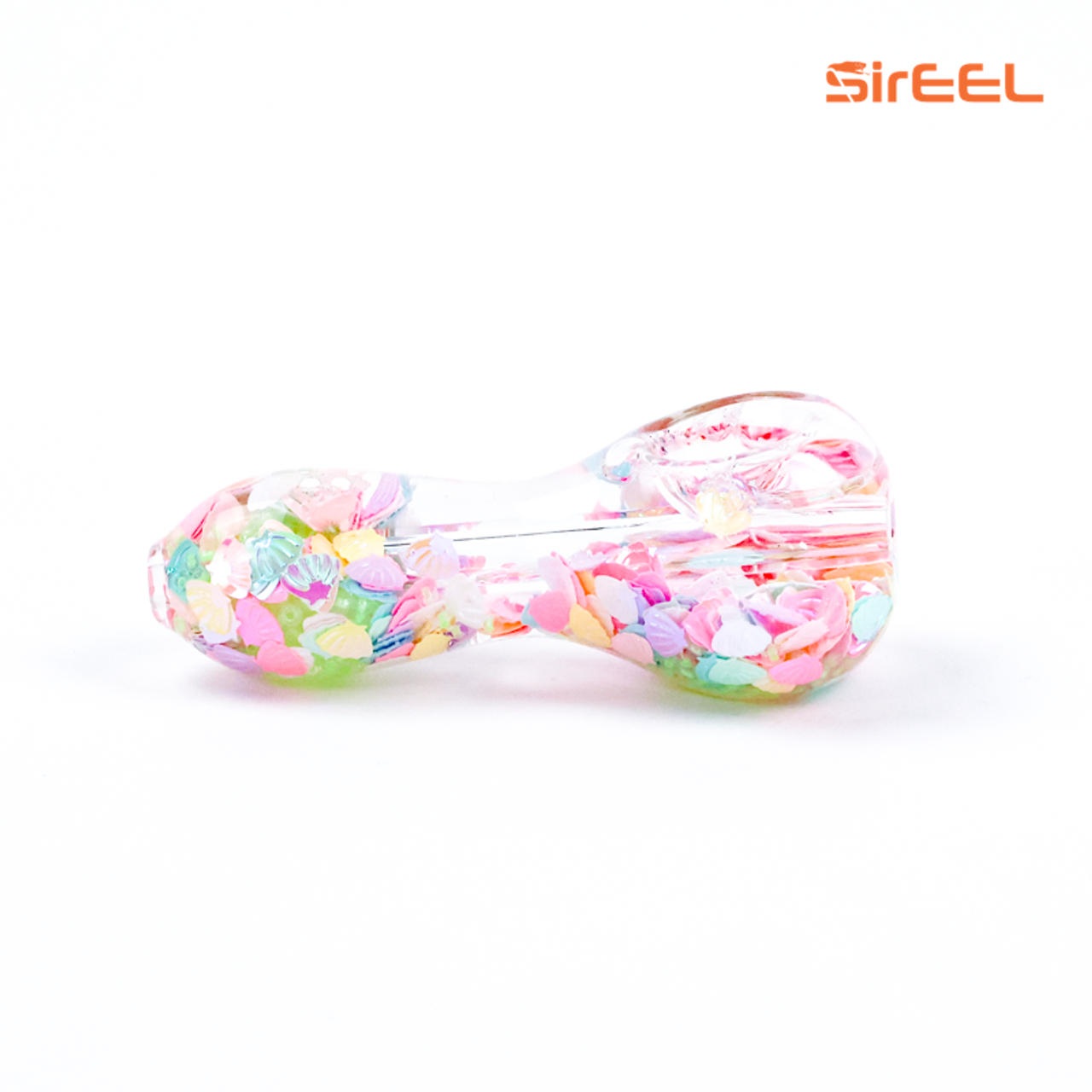 Photograph of product: 4" SirEEL Glow-Tide Seashell Freezable Spoon | Assorted Colors