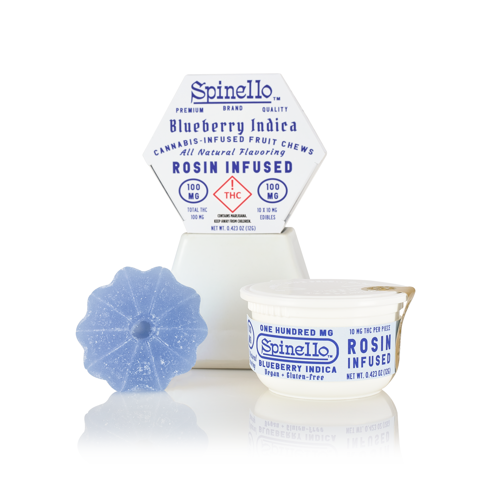 Photograph of product: Spinello | Rosin Gummies | (I) Blueberry