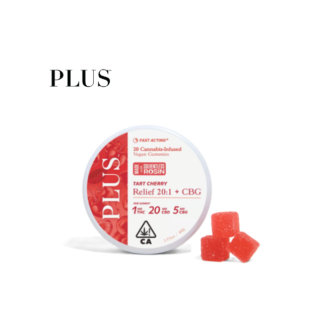 Photograph of product: 20:5:1 TART CHERRY 20MG CBD/CBG/TH-oui 20 PACK GUMMIES