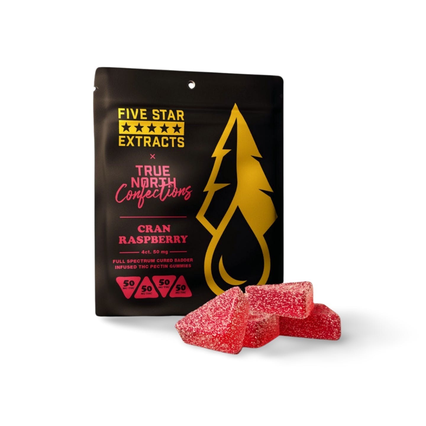 Photograph of product: Cran Raspberry Full Spectrum 200MG Gummies