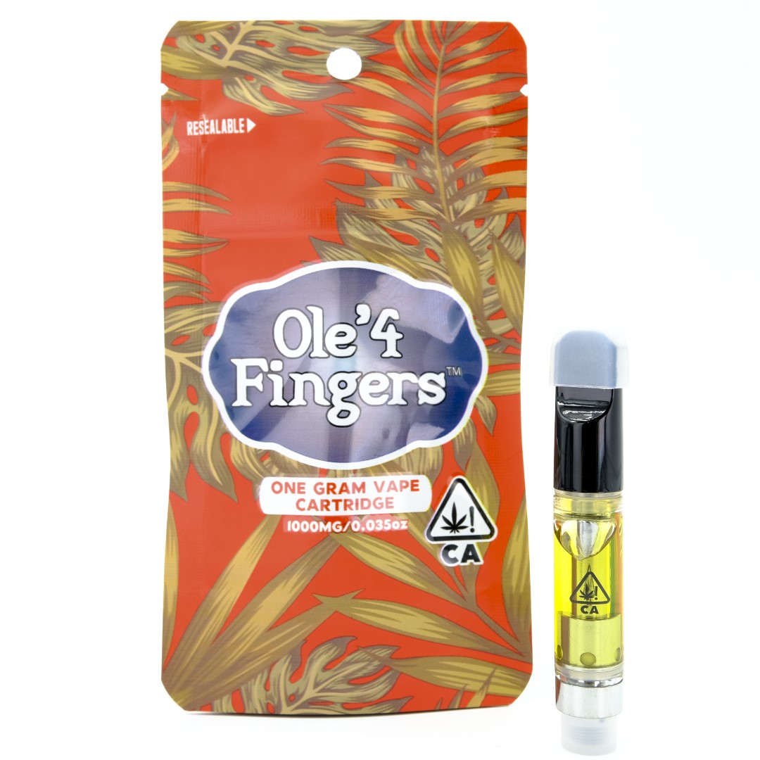 Photograph of product: AK-47 1g Distillate Cart - Ole' 4 Fingers