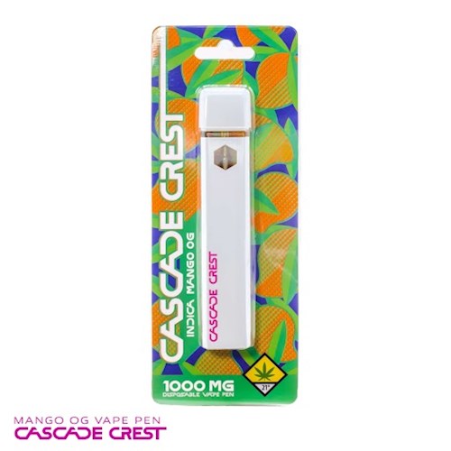 Photograph of product: Cascade Crest: Mango OG (I) - Distillate Disposable