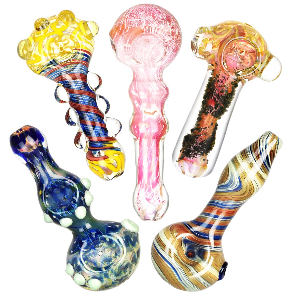 Photograph of product: High End Glass Pipes 3"- 5" - Assorted