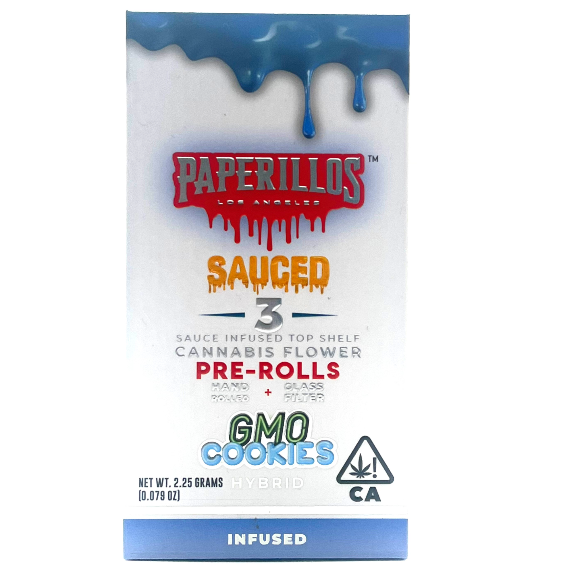 Photograph of product: GMO Cookies 0.75g Infused Blunt | 3pk - Packs