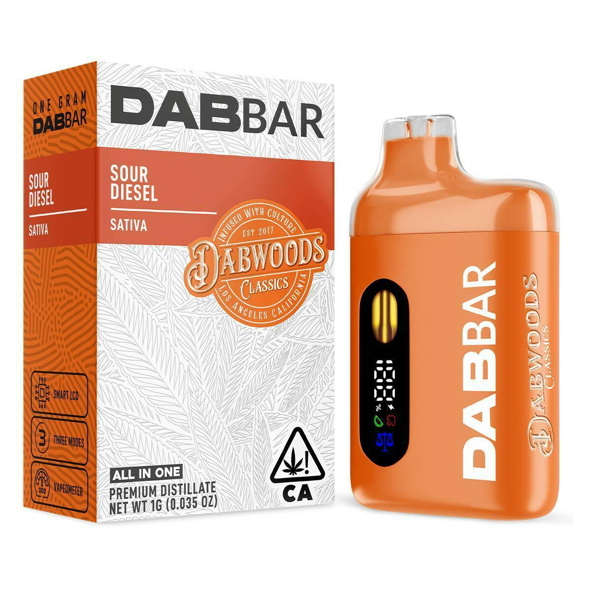 Photograph of product: Dabwoods | Sour Diesel All In One | 1g