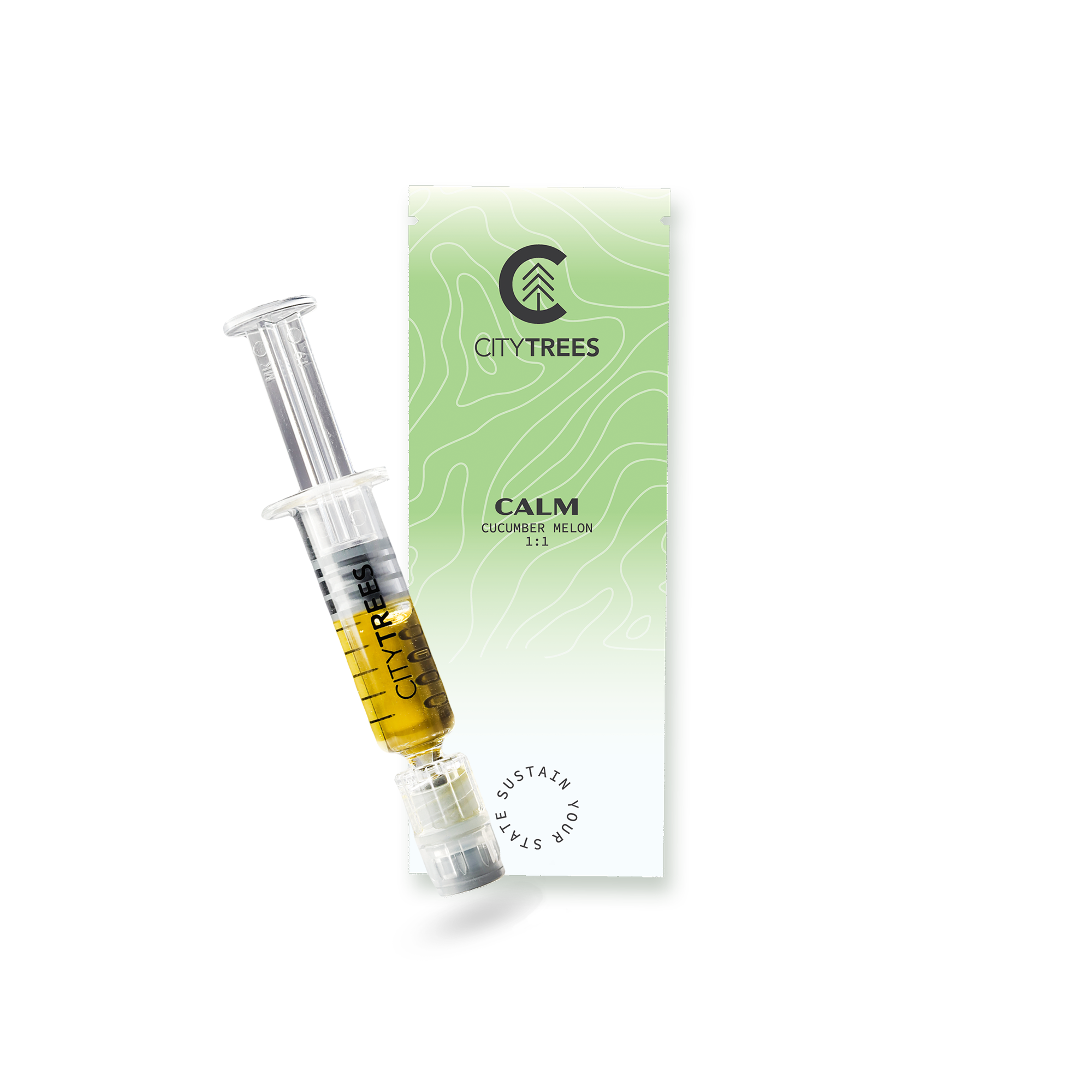 Photograph of product: City Trees Calm Cucumber Melon 1:1 Dab Oil 850mg
