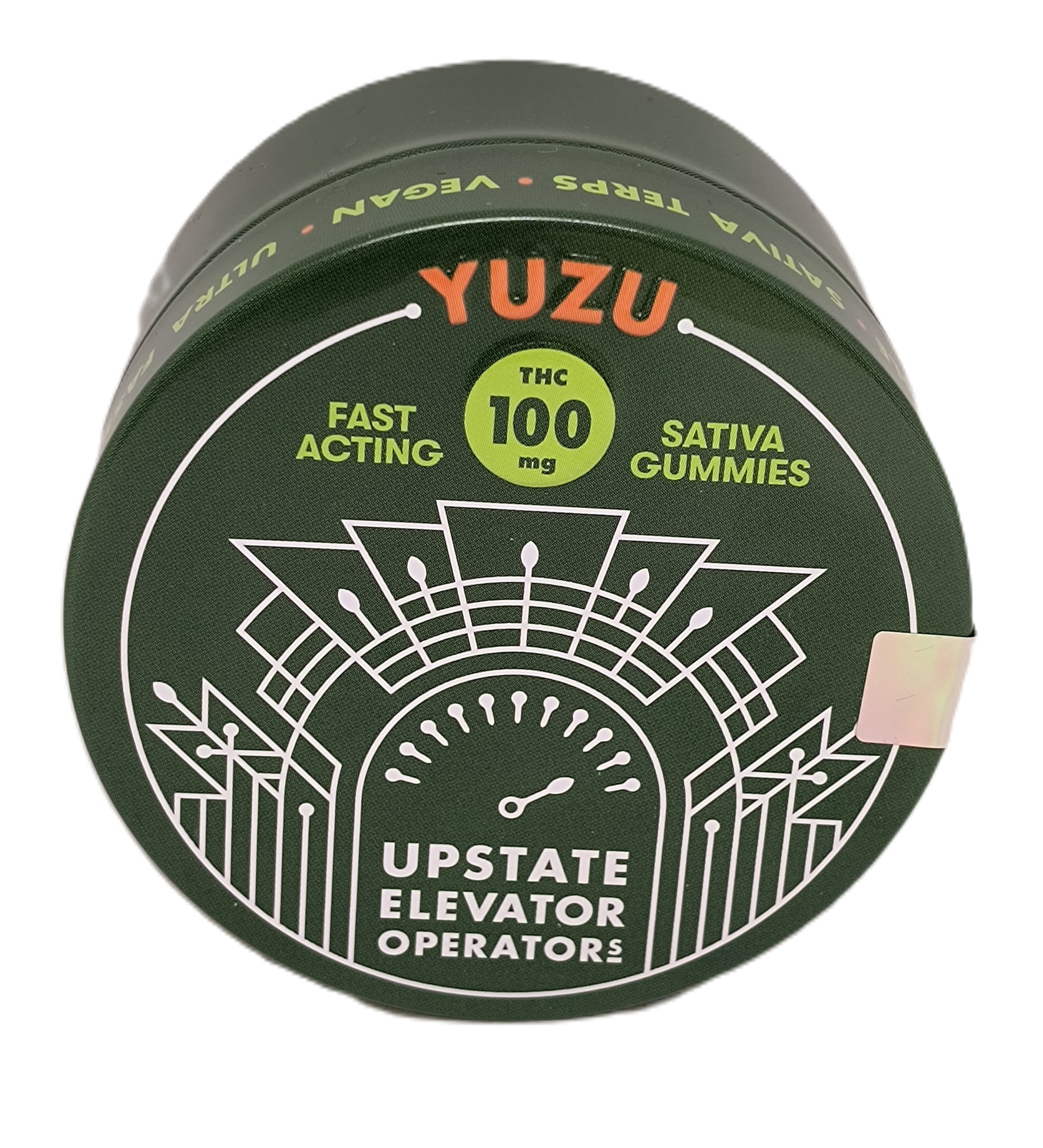 Photograph of product: Yuzu Gummy Puck | 100mg TH-oui 50mg CBG | Upstate Elevator