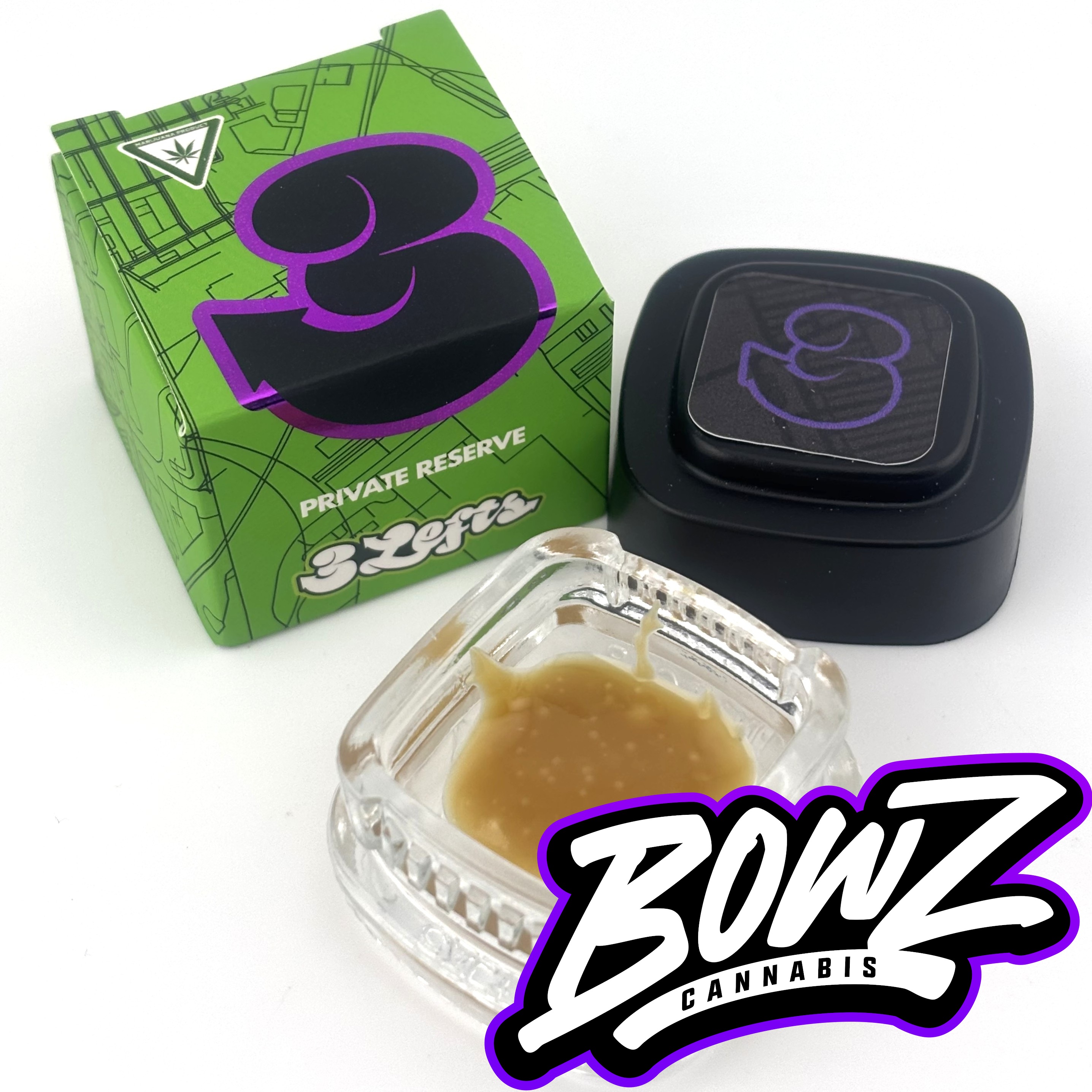 Photograph of product: 3Lefts - Tier 2 Live au chocolat Rosin - (1g) - **GOLD CASH GOLD** (2/$30)