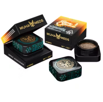 Photograph of product: Muha Meds | Honey Banana (H) 1g au chocolat Rosin