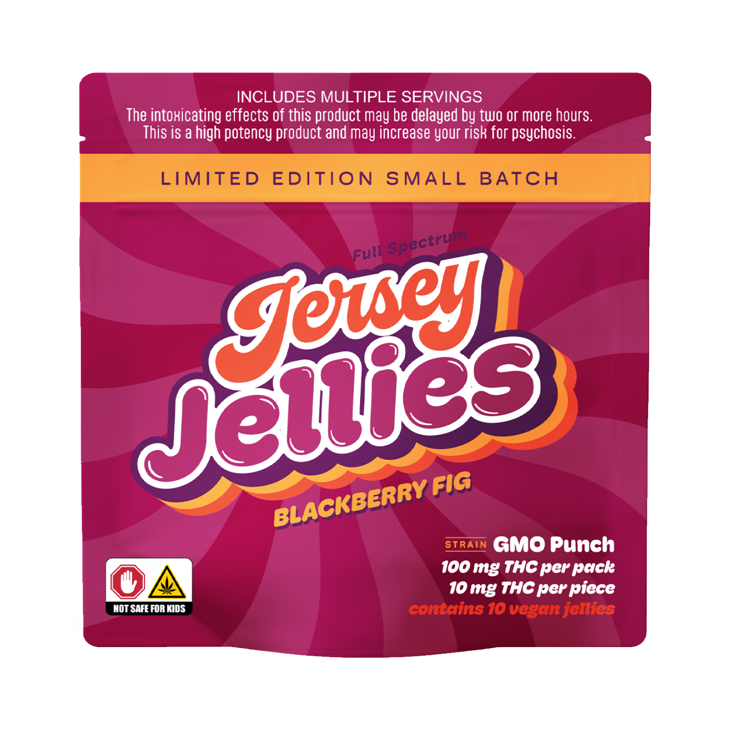 Photograph of product: Blackberry Fig | GMO Punch  | Cured Resin | 10pk | 100MG