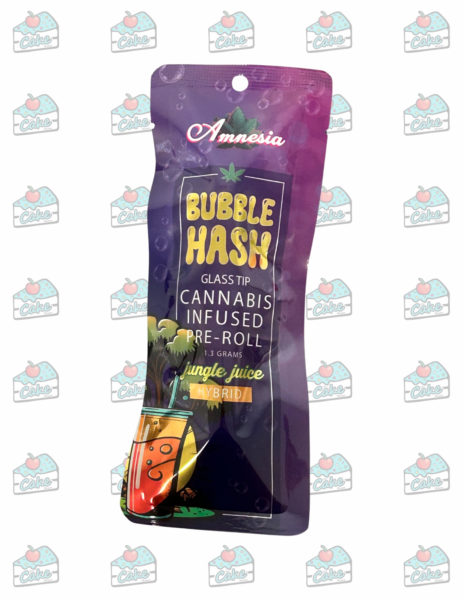 Photograph of product: Amnesia - 1.3G Glass Tip Bubble au chocolat Preroll - Jungle Juice