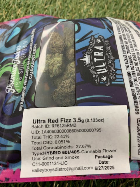 Photograph of product: RED FIZZ 3.5G - 