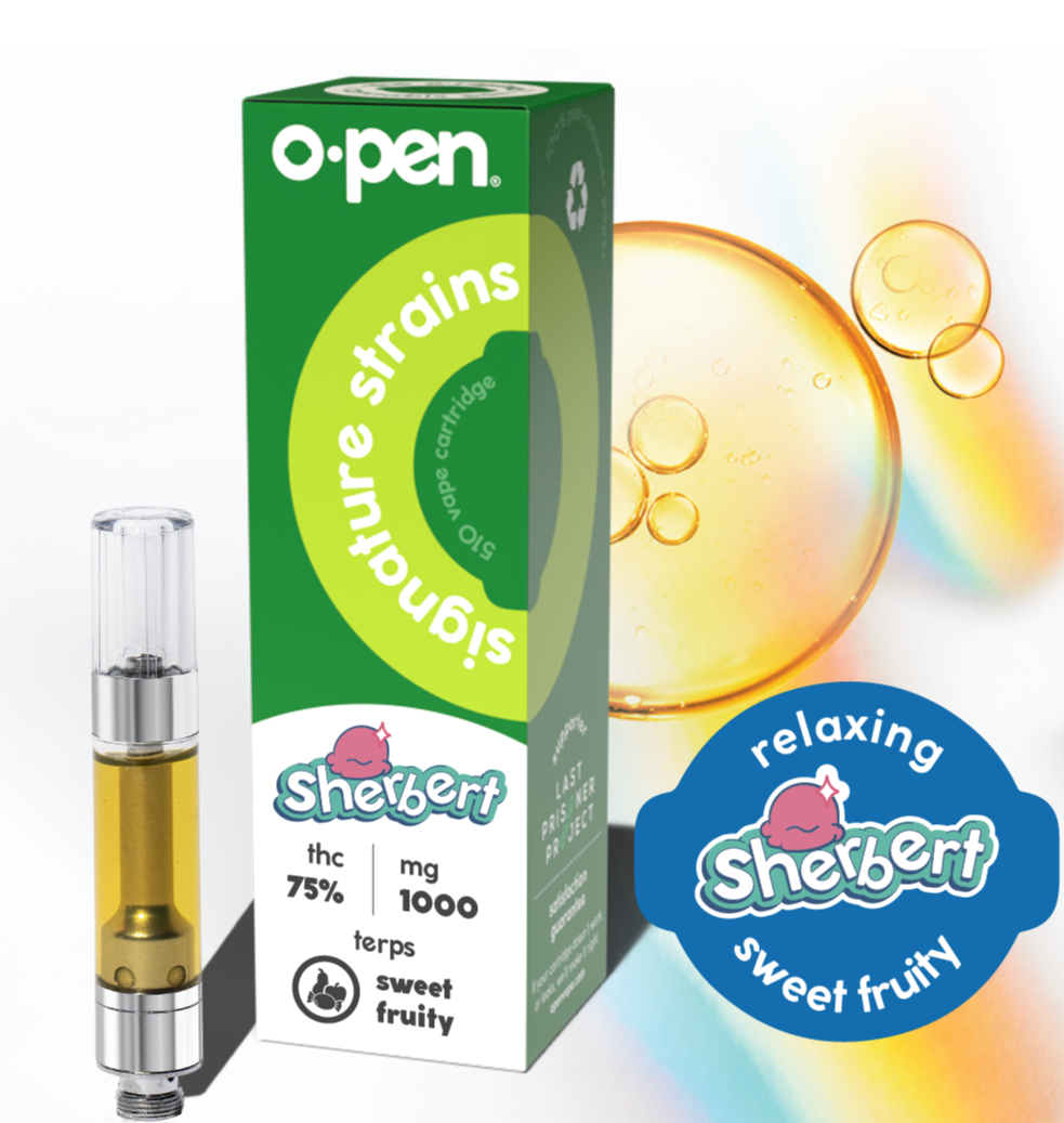 Photograph of product: O.Pen Live Resin 1000mg (I)-Sherbert
