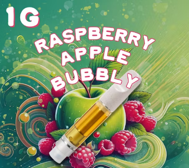 Photograph of product: Raspberry Apple Bubbly | Distillate Cart | 1g