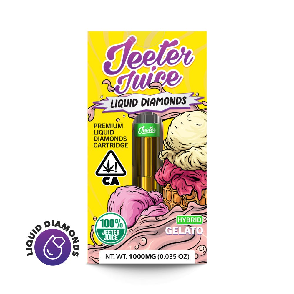 Photograph of product: Jeeter - Gelato Liquid Diamond Vape 1g