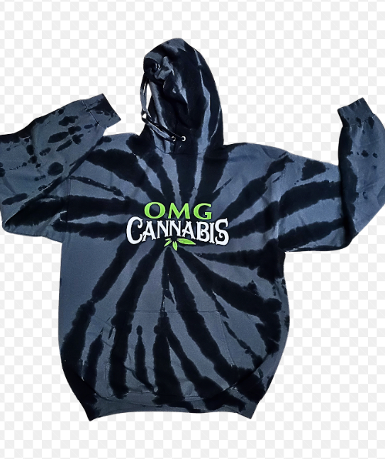 Photograph of product: OMG | Black Tie Dye Hoodie (XXXL)