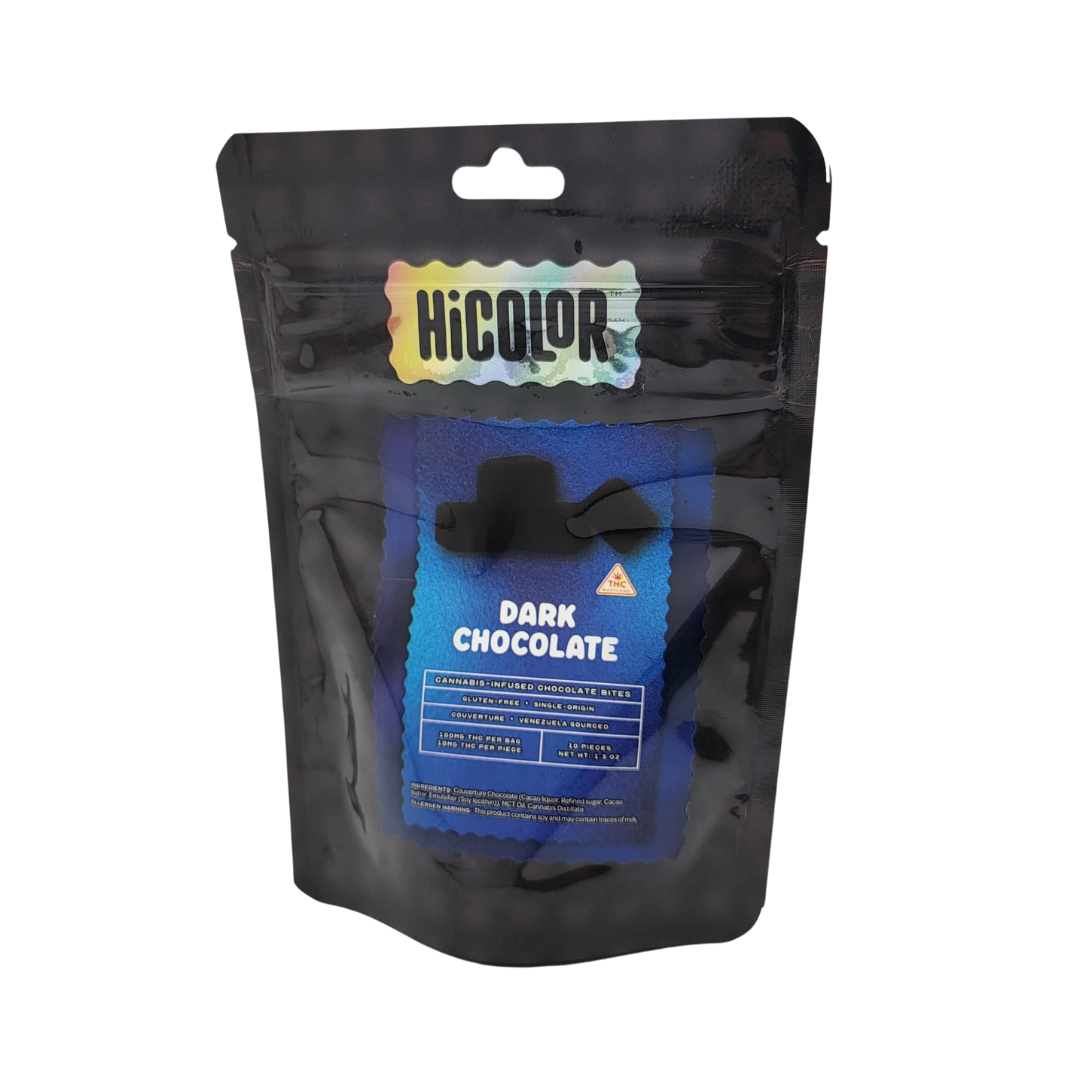 Photograph of product: Vireo Hi Color Dark Chocolate 10ct of 10mg