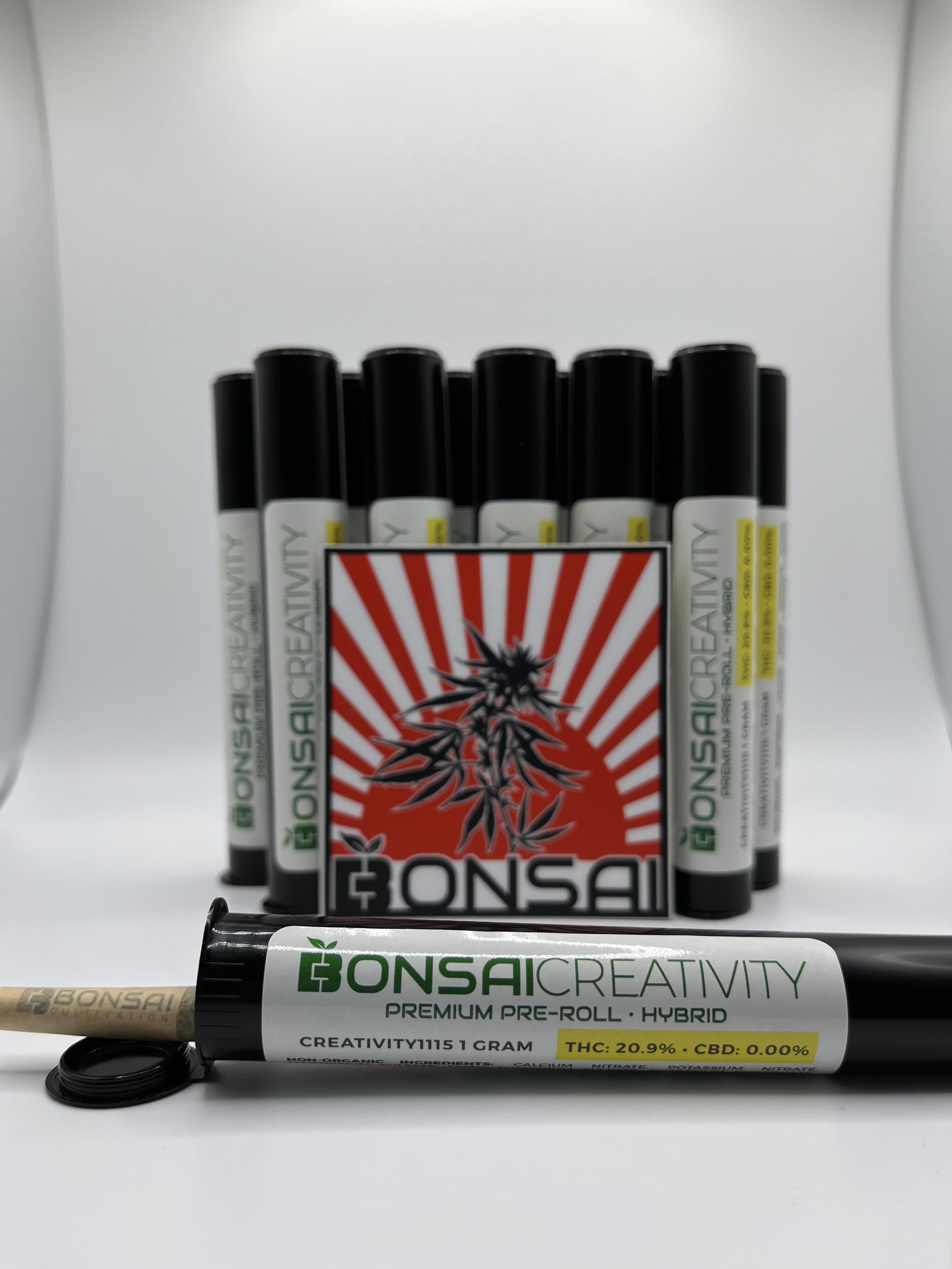 Photograph of Product: Bonsai Preroll 2x.5g (H) Creativity