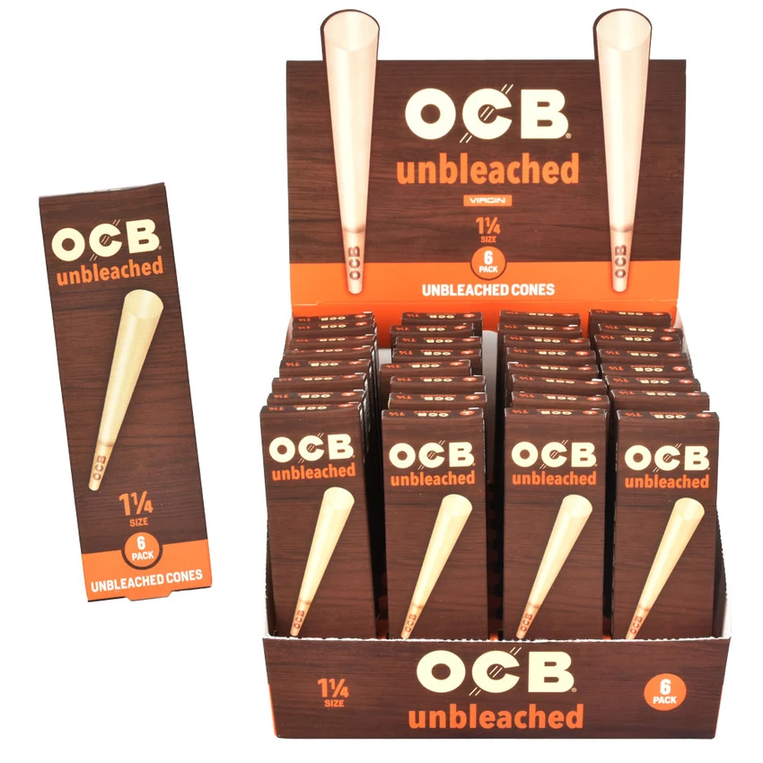 Photograph of product: 1 1/4 | Unbleached Cones | 6pk