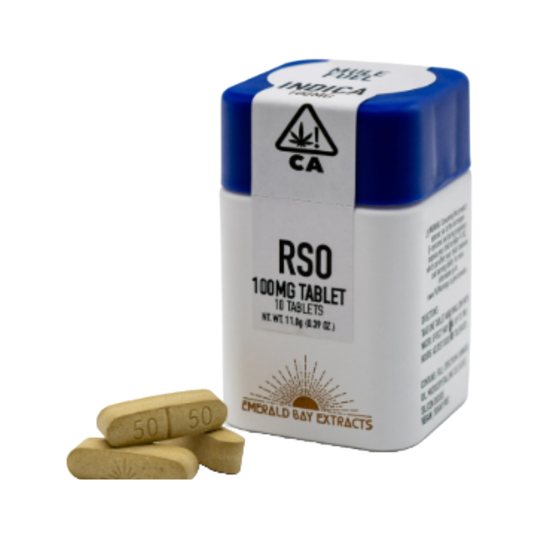 Photograph of product: EMERALD BAY EXTRACTS - MULE FUEL 100MG RSO TABLETS 10 PACK