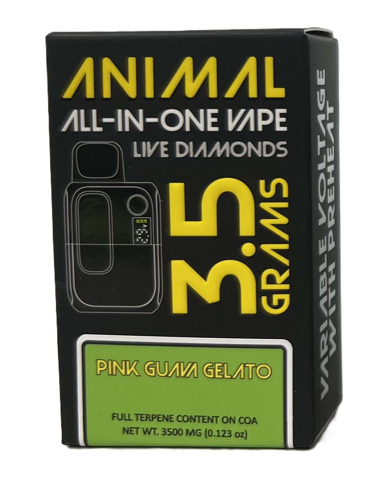 Photograph of product: Animal | Pink Guava Gelato | Live Diamonds All-In-One Vape 3.5g