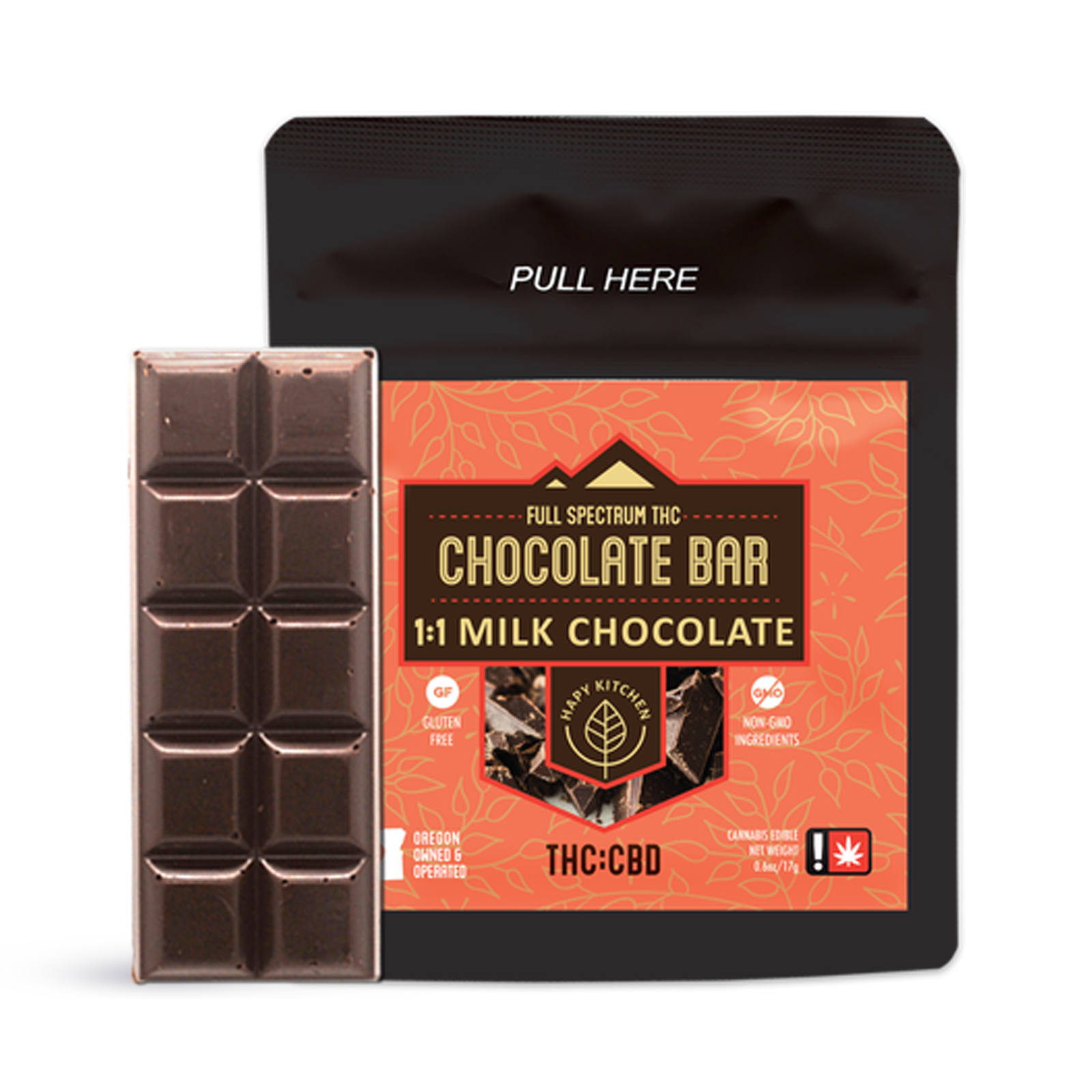 Photograph of product: Milk Chocolate 1:1 Bar | 100mg