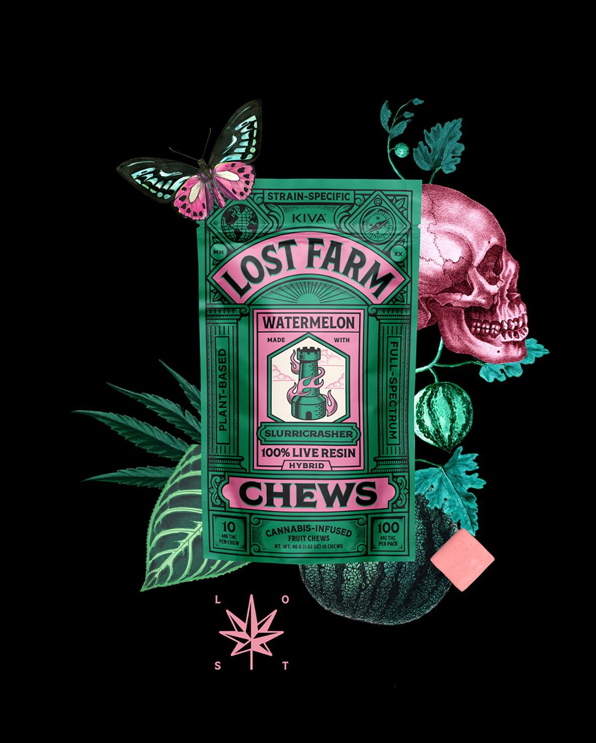 Photograph of product: Chews Live Resin Watermelon [10pk] | 100mg