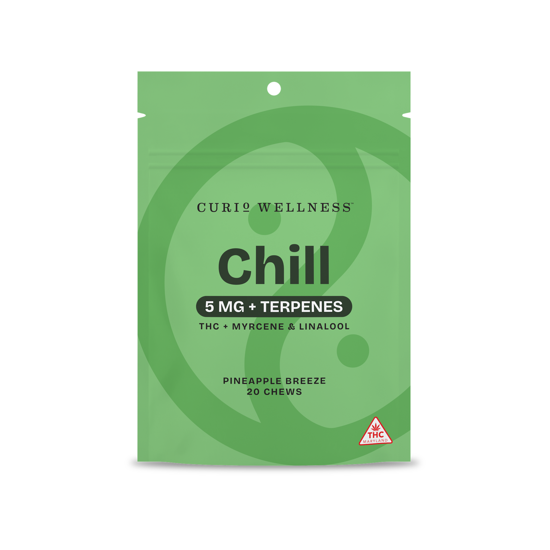 Photograph of product: Pineapple Breeze Terpene Infused 5mg (20ct) - Curio Chews
