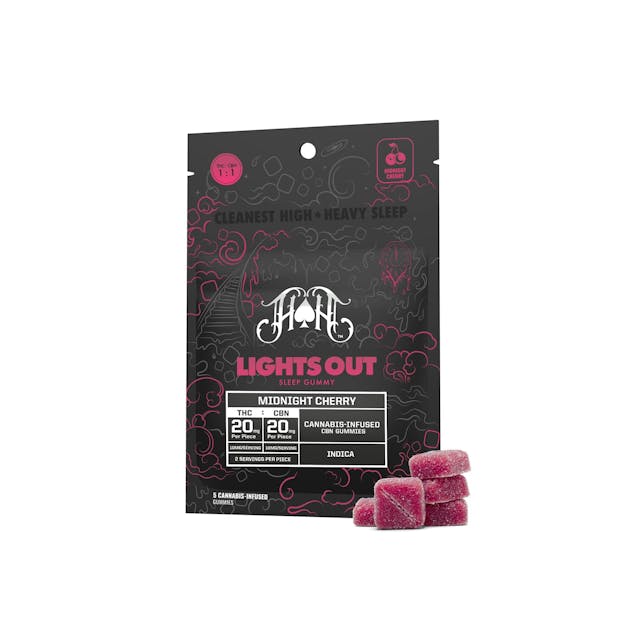Photograph of product: Midnight Cherry Lights Out Sleep Gummies - 