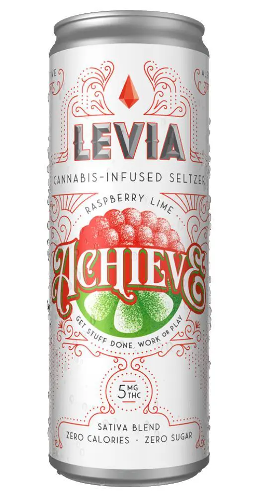 Photograph of product: Achieve Raspberry Lime Seltzer | 5mg/12oz