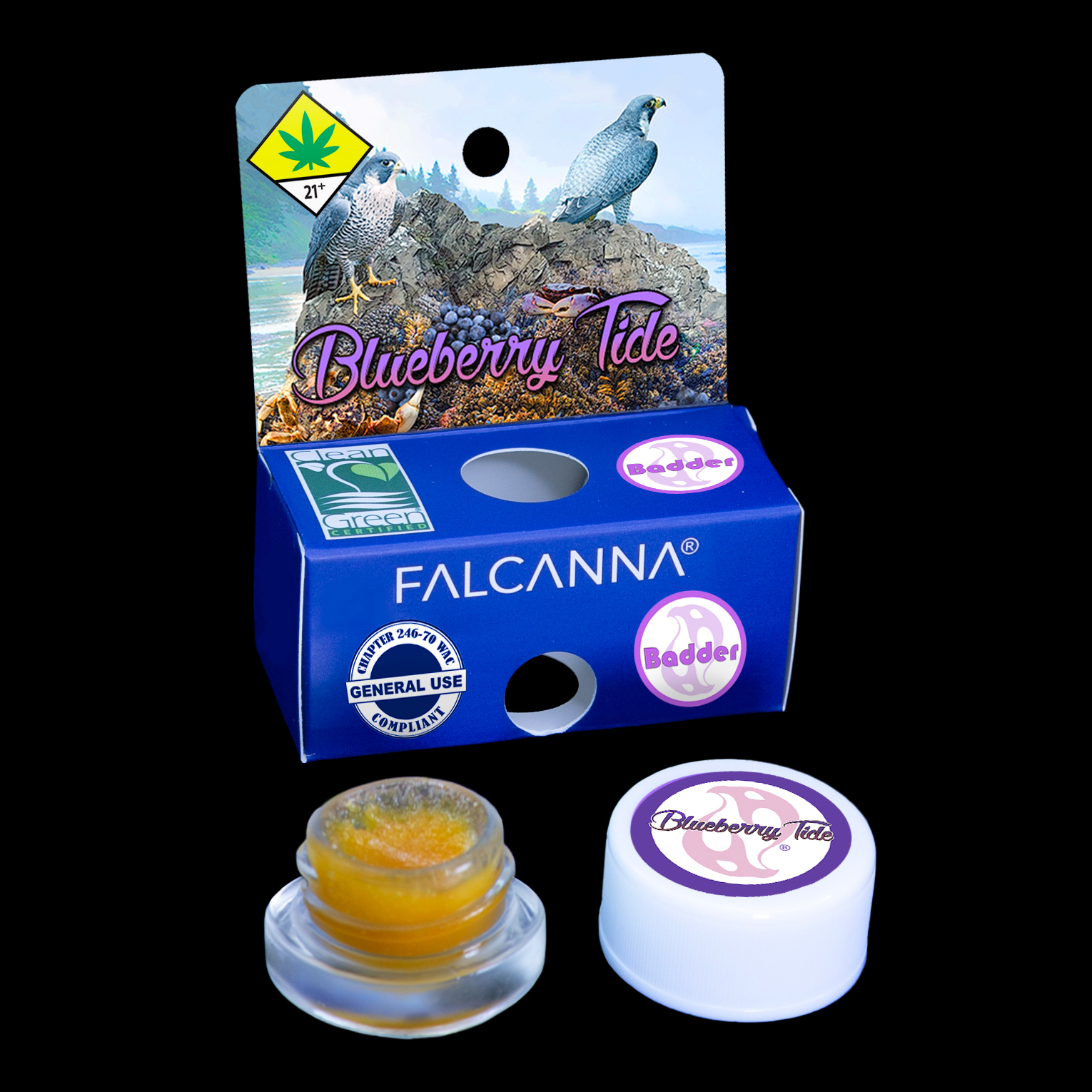Photograph of product: Blueberry Tide [DOH] Cold-Cured Badder - by Falcanna