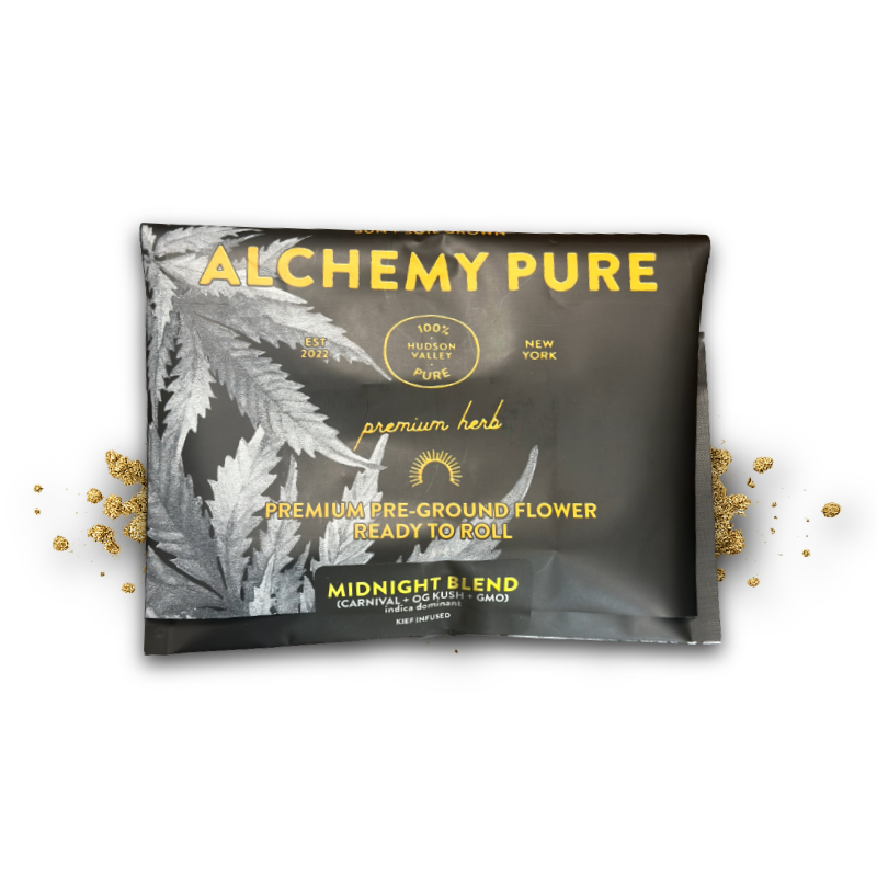 Photograph of product: Alchemy Pure | Midnight Blend | Pre-Ground Kit w/ Papers - 14g